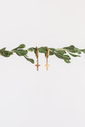 Dainty Cross Hoop
