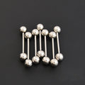 Human Body Piercing Titanium Steel Tongue Pin Stainless Ear Bone Stud Earrings