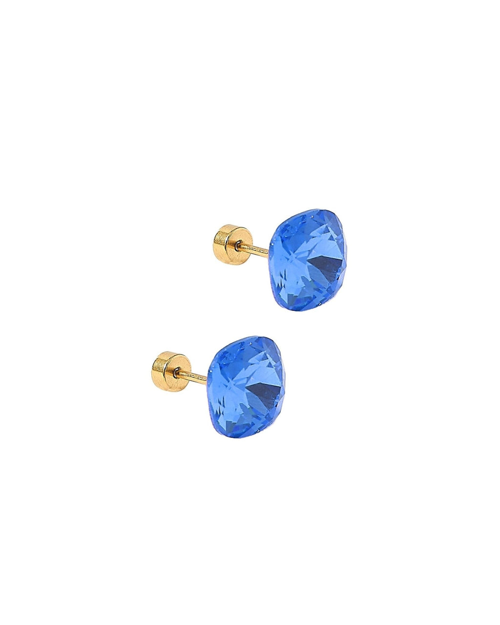 Screwback Stud Earrings Lux - Kit Cobalt Blue