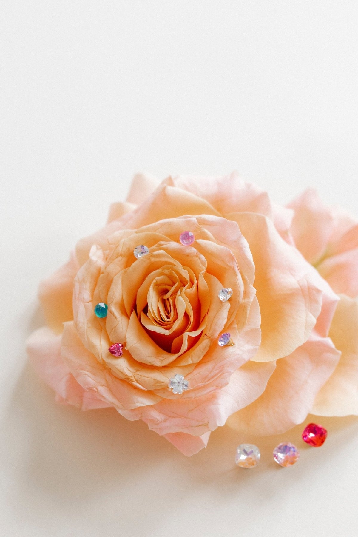 Screwback Stud Earrings Lux - Candy Clover Clear